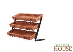 Wicker Baskets Counter Stand