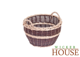 Small outdoor wicker basket